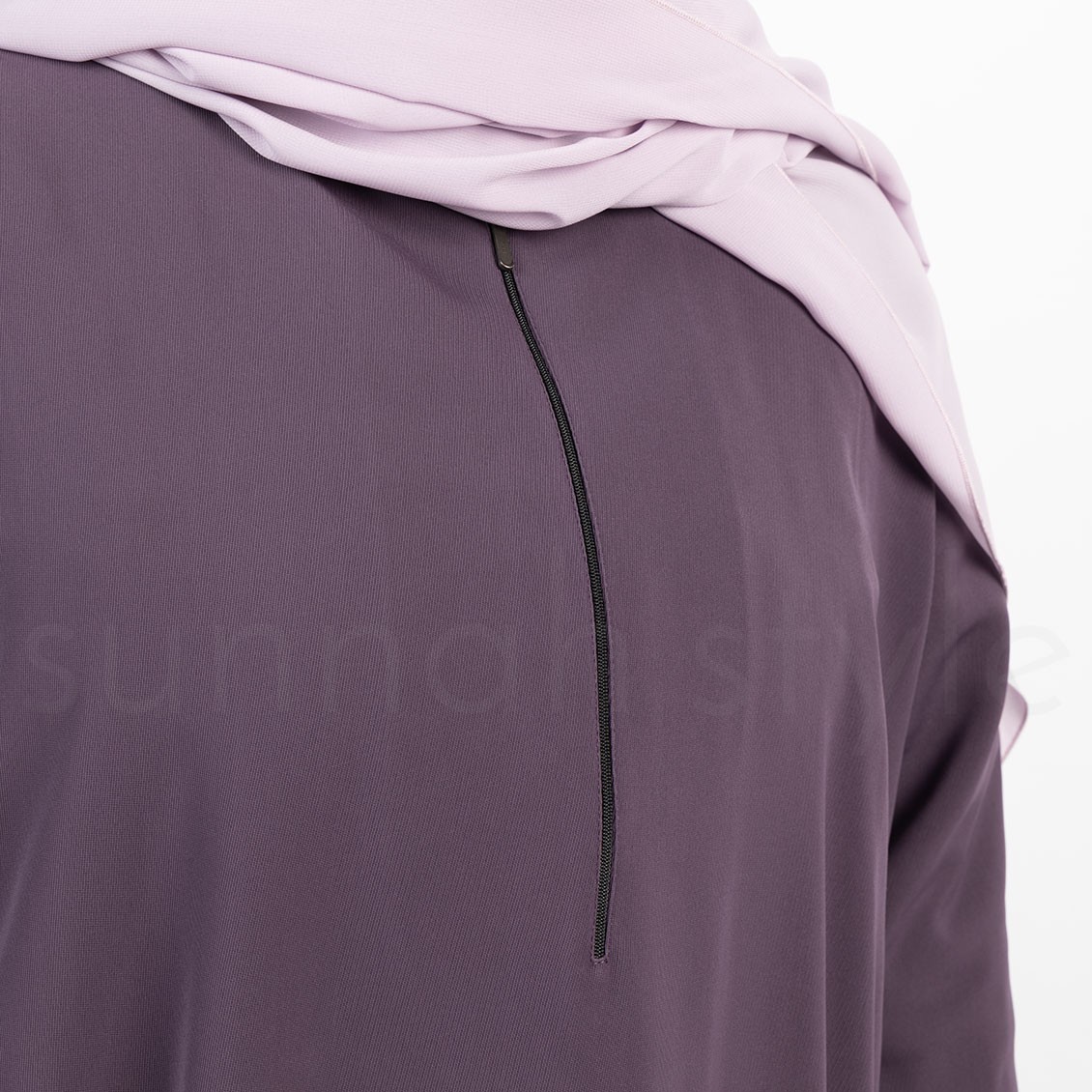 Sunnah Style Essentials Closed Abaya Plus Size Pockets Lilac